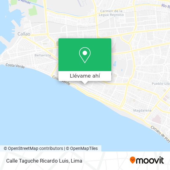Mapa de Calle Taguche Ricardo Luis