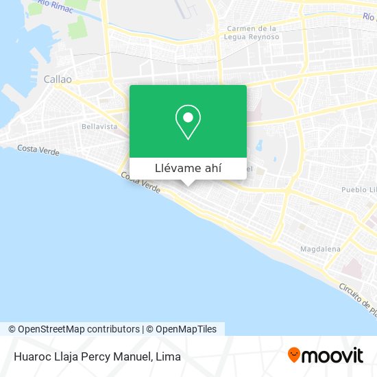 Mapa de Huaroc Llaja Percy Manuel
