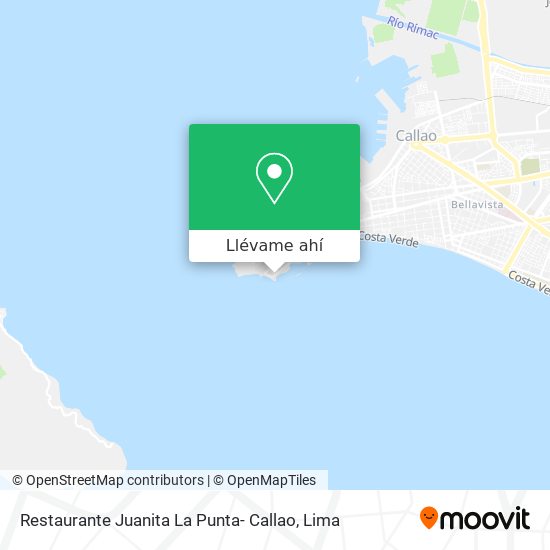 Mapa de Restaurante Juanita La Punta- Callao