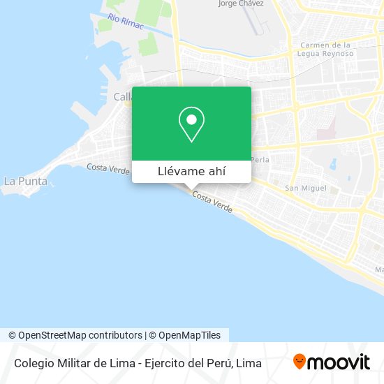 Mapa de Colegio Militar de Lima - Ejercito del Perú