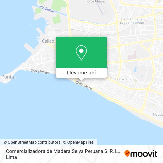 Mapa de Comercializadora de Madera Selva Peruana S. R. L.