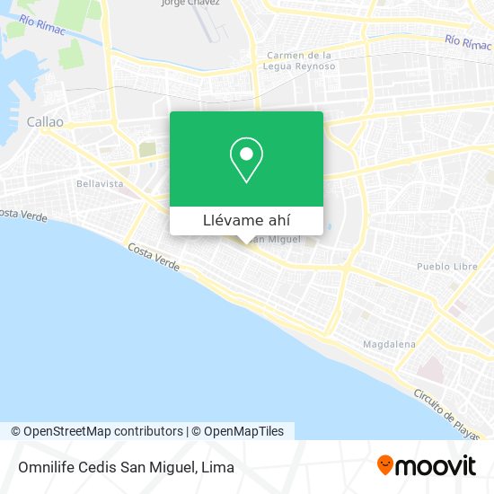 Mapa de Omnilife Cedis San Miguel