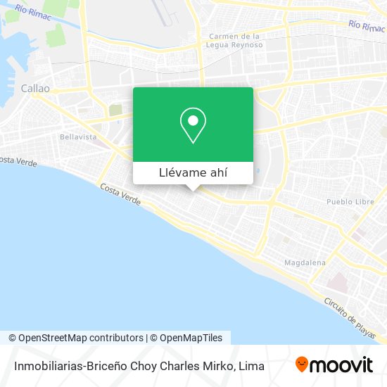 Mapa de Inmobiliarias-Briceño Choy Charles Mirko