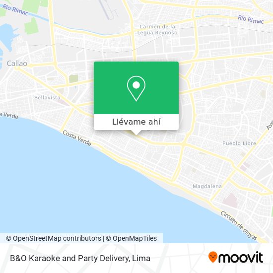 Mapa de B&O Karaoke and Party Delivery