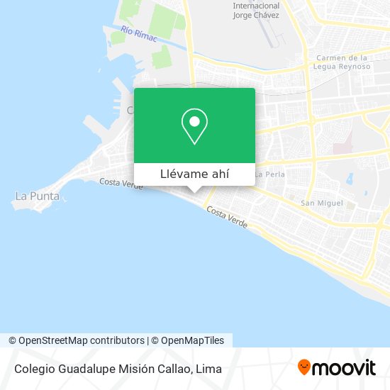 Mapa de Colegio Guadalupe Misión Callao