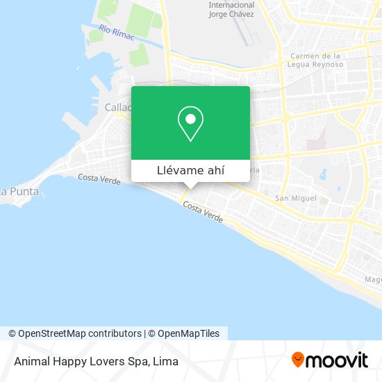 Mapa de Animal Happy Lovers Spa