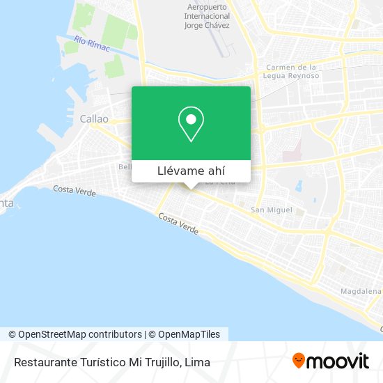 Mapa de Restaurante Turístico Mi Trujillo