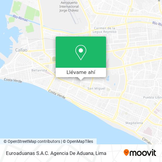 Mapa de Euroaduanas S.A.C. Agencia De Aduana
