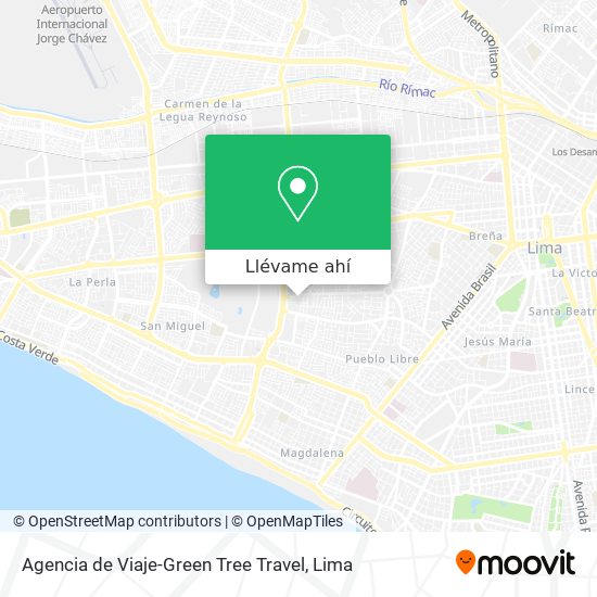 Mapa de Agencia de Viaje-Green Tree Travel