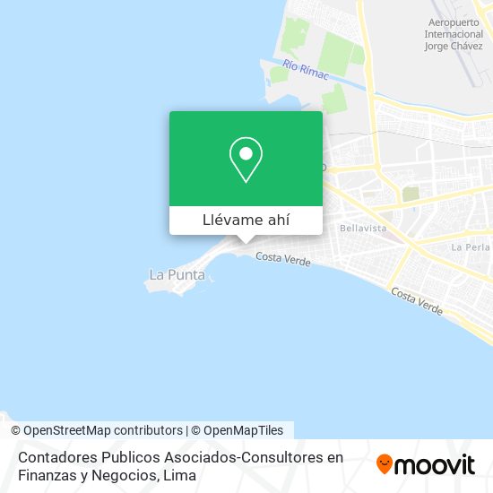 Mapa de Contadores Publicos Asociados-Consultores en Finanzas y Negocios