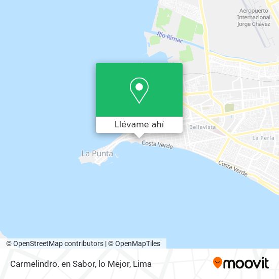 Mapa de Carmelindro. en Sabor, lo Mejor