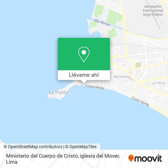Mapa de Ministerio del Cuerpo de Cristo, iglesia del Mover