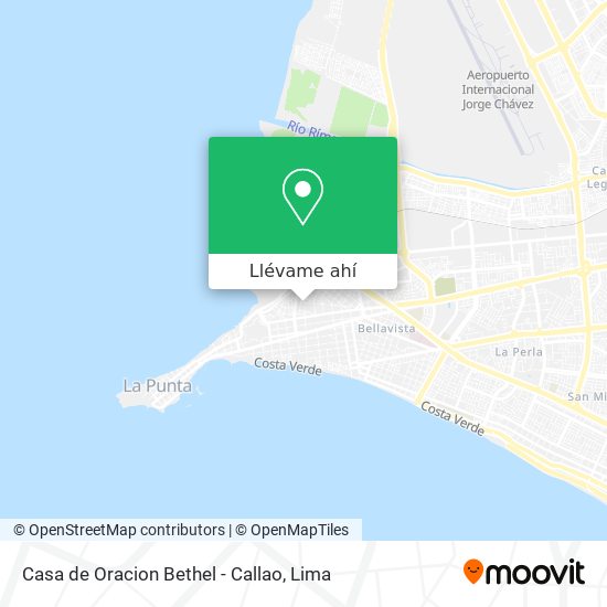 Mapa de Casa de Oracion Bethel - Callao