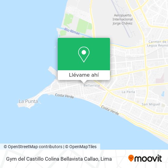 Mapa de Gym del Castillo Colina Bellavista Callao