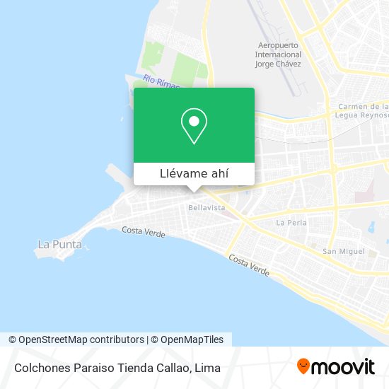 Mapa de Colchones Paraiso Tienda Callao