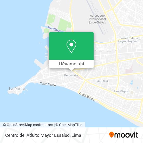 Mapa de Centro del Adulto Mayor Essalud