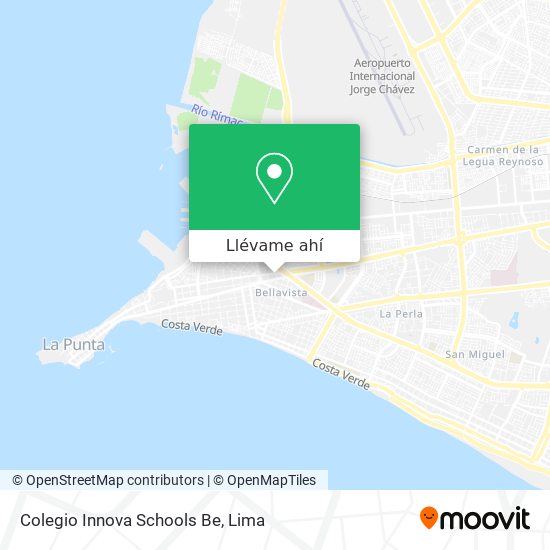 Mapa de Colegio Innova Schools Be