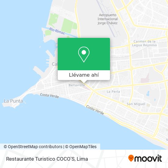 Mapa de Restaurante Turistico COCO'S