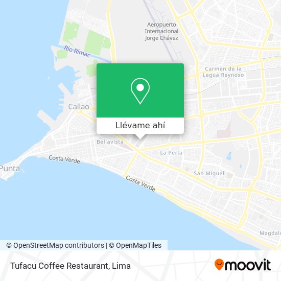Mapa de Tufacu Coffee Restaurant