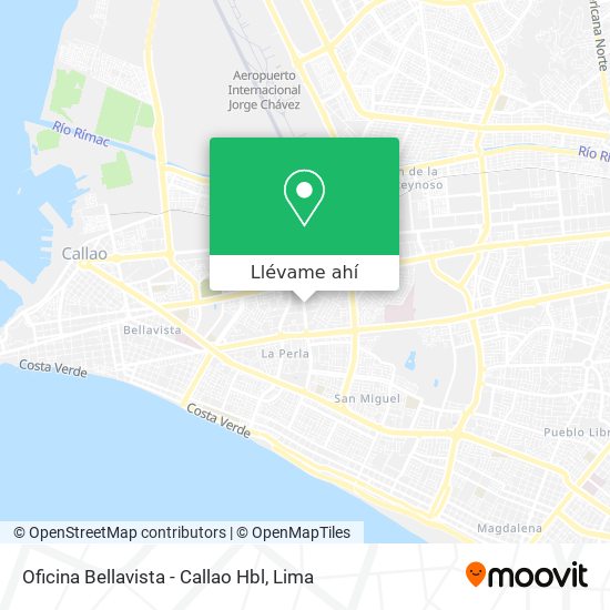 Mapa de Oficina Bellavista - Callao Hbl