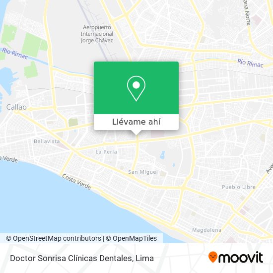 Mapa de Doctor Sonrisa Clínicas Dentales