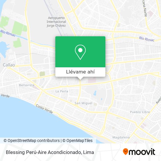 Mapa de Blessing Perú-Aire Acondicionado