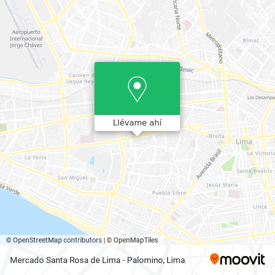 Mapa de Mercado Santa Rosa de Lima - Palomino