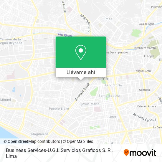 Mapa de Business Services-U.G.L.Servicios Graficos S. R.
