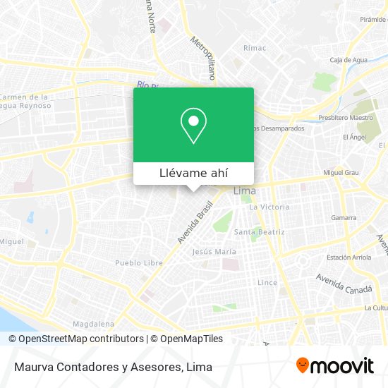 Mapa de Maurva Contadores y Asesores