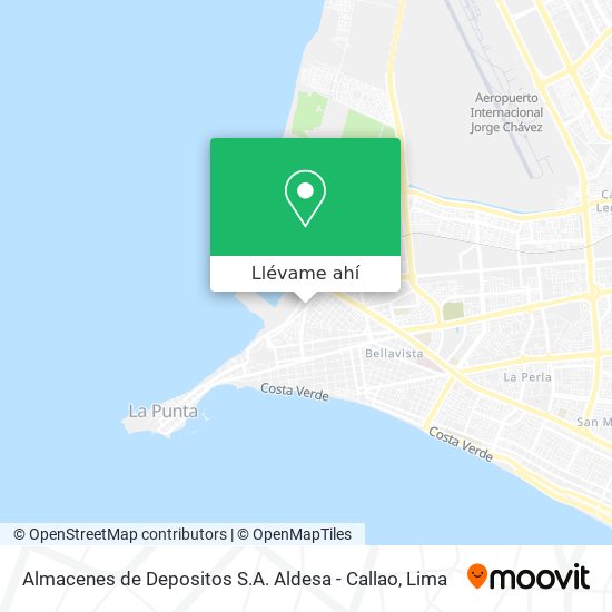 Mapa de Almacenes de Depositos S.A. Aldesa - Callao