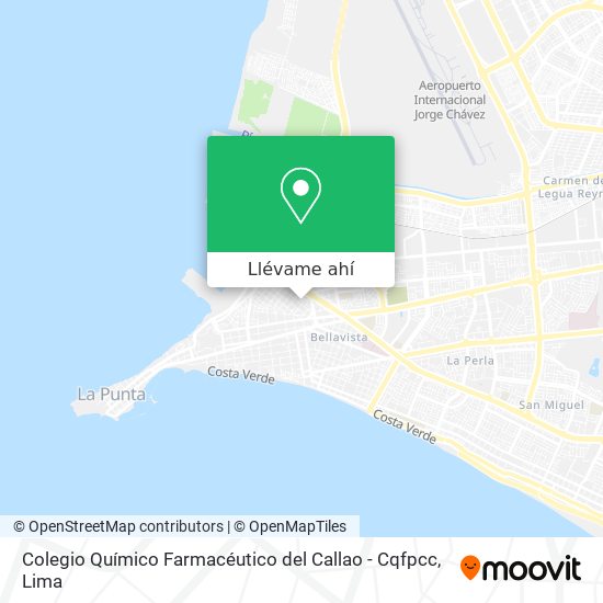 Mapa de Colegio Químico Farmacéutico del Callao - Cqfpcc