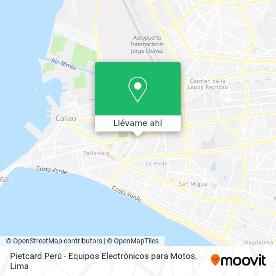 Mapa de Pietcard Perú - Equipos Electrónicos para Motos