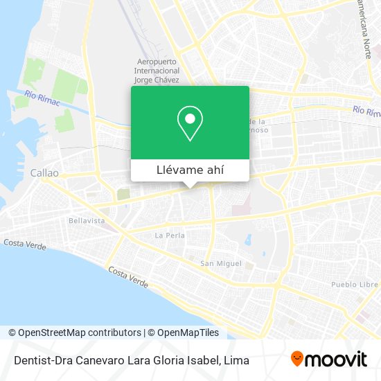 Mapa de Dentist-Dra Canevaro Lara Gloria Isabel