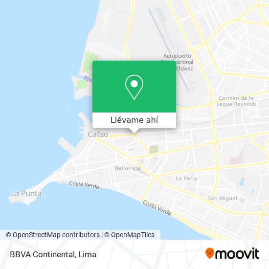 Mapa de BBVA Continental