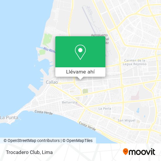 Mapa de Trocadero Club