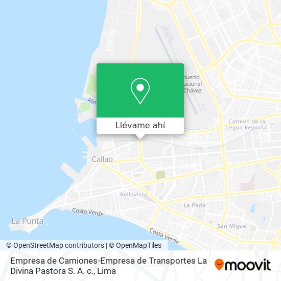 Mapa de Empresa de Camiones-Empresa de Transportes La Divina Pastora S. A. c.