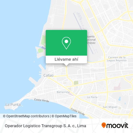 Mapa de Operador Logistico Transgroup S. A. c.