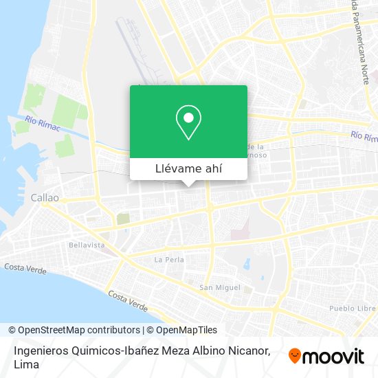 Mapa de Ingenieros Quimicos-Ibañez Meza Albino Nicanor