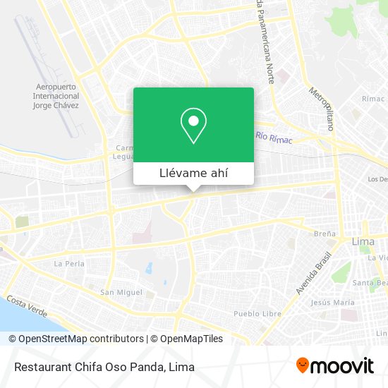 Mapa de Restaurant Chifa Oso Panda