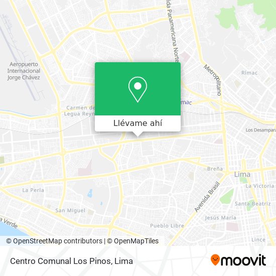 Mapa de Centro Comunal Los Pinos