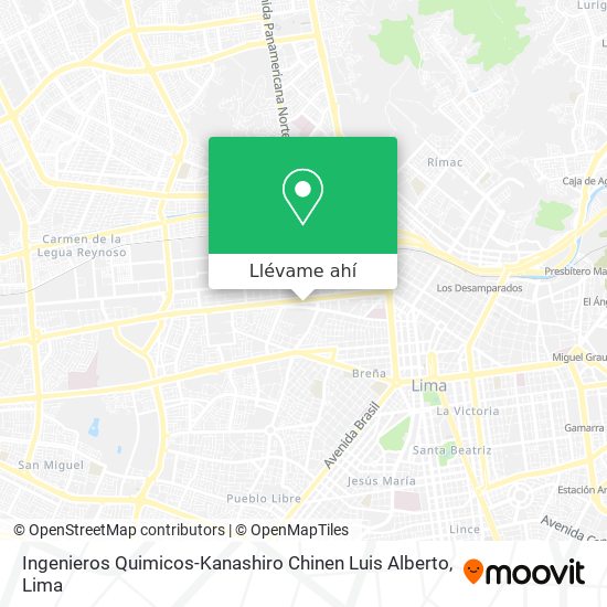 Mapa de Ingenieros Quimicos-Kanashiro Chinen Luis Alberto