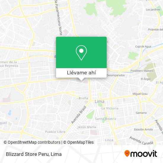 Mapa de Blizzard Store Peru