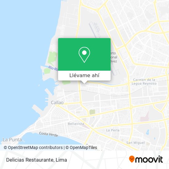 Mapa de Delicias Restaurante