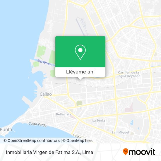 Mapa de Inmobiliaria Virgen de Fatima S.A.
