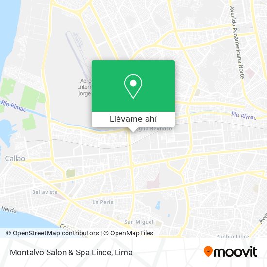 Mapa de Montalvo Salon & Spa Lince