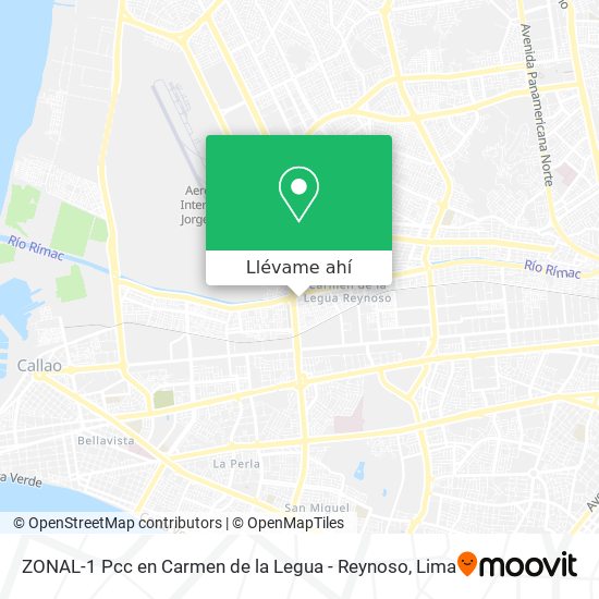 Mapa de ZONAL-1 Pcc en Carmen de la Legua - Reynoso