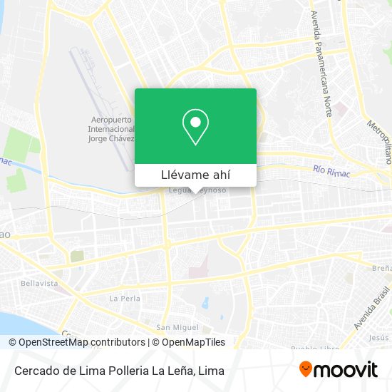 Mapa de Cercado de Lima Polleria La Leña