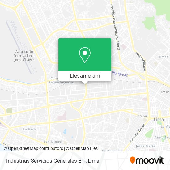 Mapa de Industrias Servicios Generales Eirl