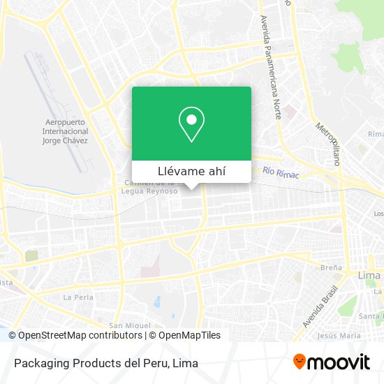 Mapa de Packaging Products del Peru