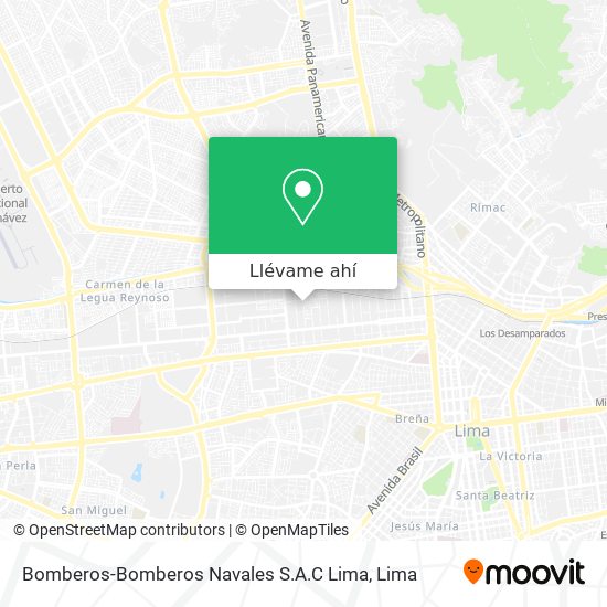 Mapa de Bomberos-Bomberos Navales S.A.C Lima